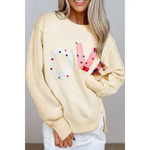 Love Patch oversized sweatshirt