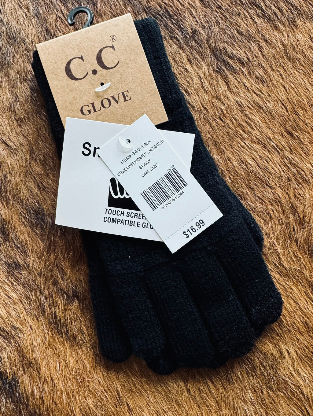 CC classic knit gloves