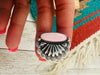 Navajo Sterling Silver and Queen Pink Concho Ring