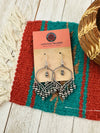 Navajo Sterling Silver Pearl Chandelier Dangle Earrings