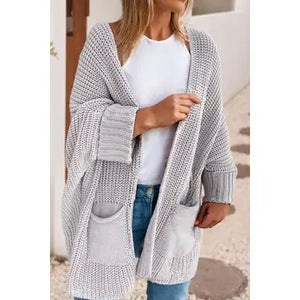 Oversized grey cardigan