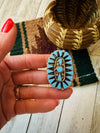 Zuni Turquoise & Sterling Silver Cluster Ring