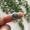 “The Bordered” Navajo Turquoise Sterling Silver Ring