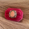 Gorgeous Navajo Pink Peruvian Opal And Sterling Silver Adjustable Ring