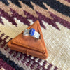 Navajo Sterling Silver Oval Lapis Band Ring