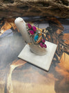 Handmade Spice & Pink Onyx Adjustable Ring